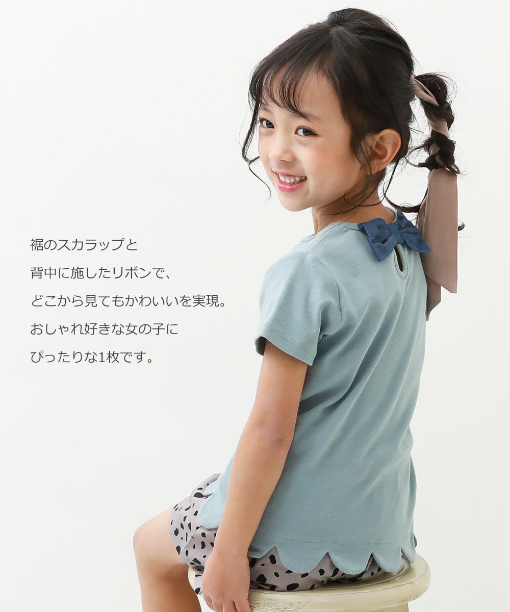 ガールズデザインtシャツ スカラップ 子供服の通販 デビロック公式サイト