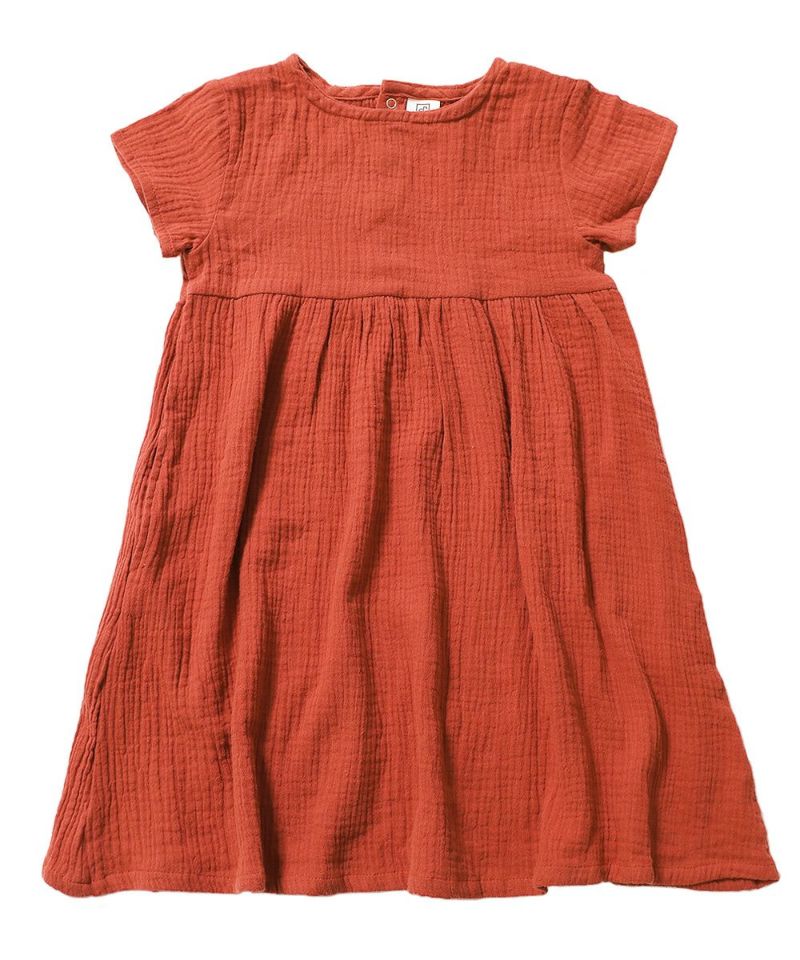 ダブルガーゼ半袖ワンピース 子供服の通販 デビロック公式サイト ダブルガーゼ半袖ワンピース 子供服の通販 デビロック公式サイト
