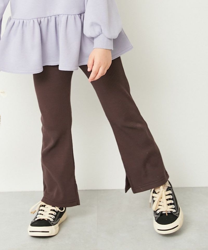NON TOKYO リブフレアパンツ リブ編み ニット フレア パンツ（その他パンツ）｜pairmanon