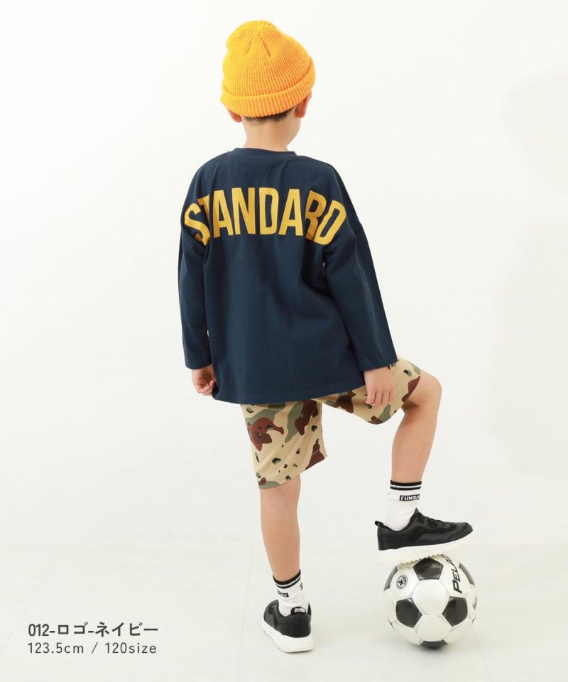 STANDARD フットボール バックプリント 長袖Tシャツ | 子供服の
