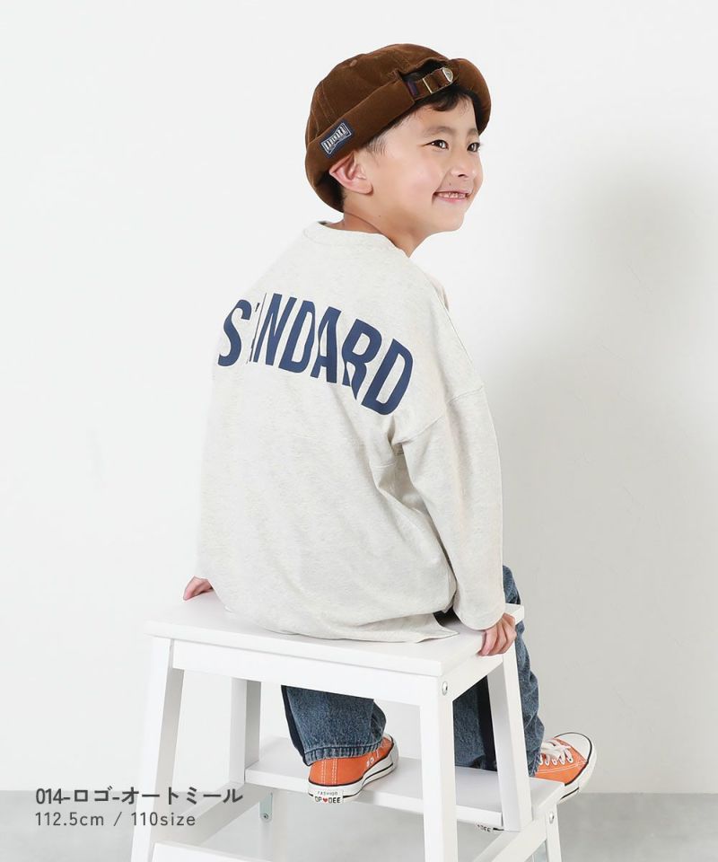 STANDARD フットボール バックプリント 長袖Tシャツ | 子供服の