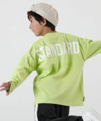 STANDARD フットボール バックプリント 長袖Tシャツ | 子供服の