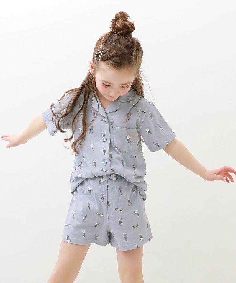 総柄開襟半袖パジャマ | 子供服の通販 デビロック公式サイト