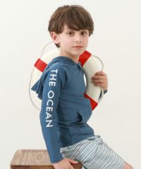 長袖フード付きジップラッシュガード | 子供服の通販 デビロック公式サイト