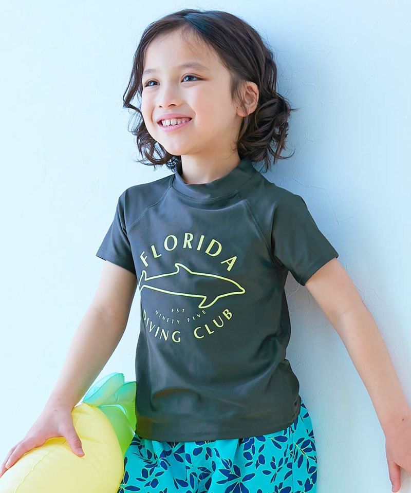 楽天市場】UVカット Tシャツ型 半袖ラッシュガード 子供服