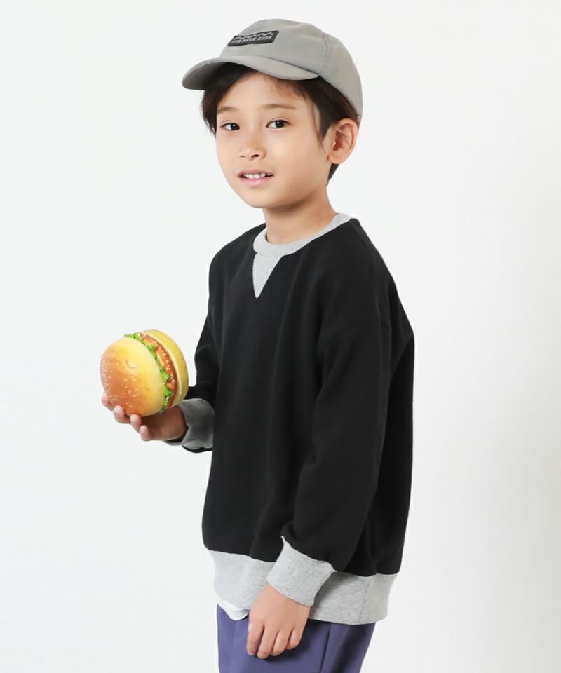 39%OFF】綿100％ 配色ガゼットトレーナー | 子供服の通販