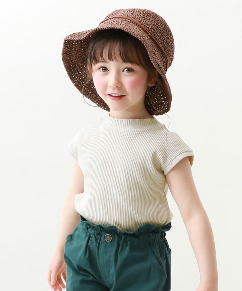 フレンチスリーブ リブ半袖Tシャツ | 子供服の通販 デビロック フレンチスリーブ リブ半袖Tシャツ | 子供服の通販 デビロック