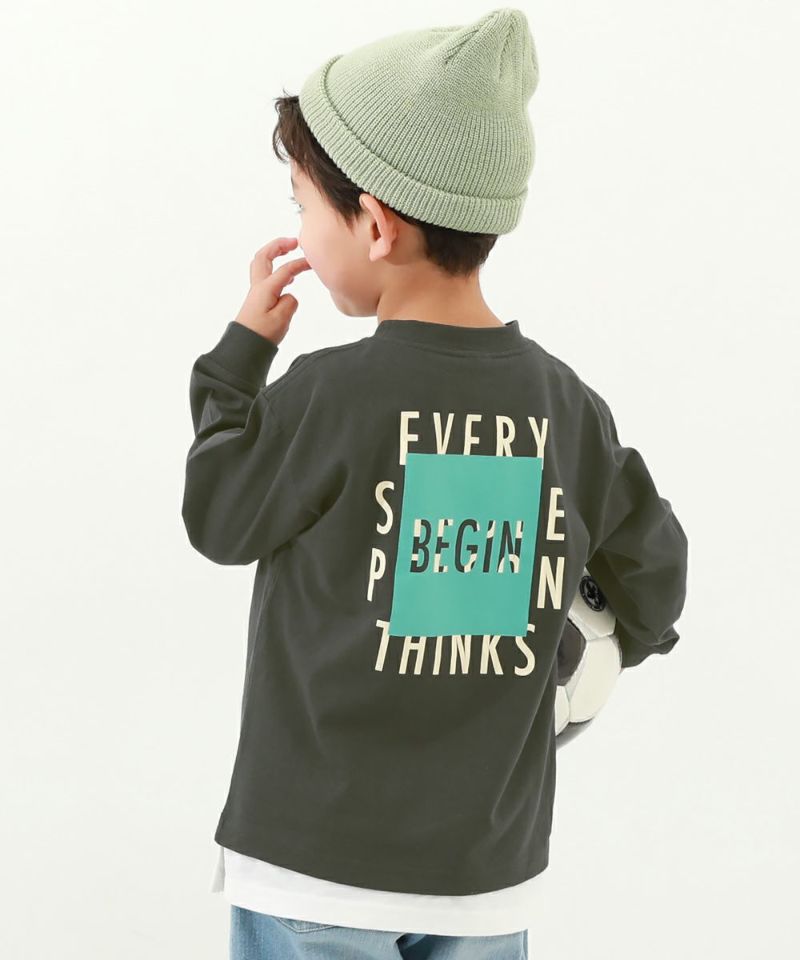 アウトレットSALE 30%OFF/返品不可】デビラボ プリント袖リブ