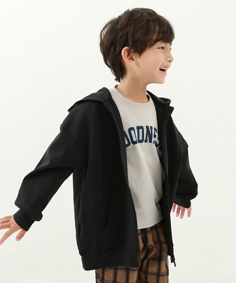 40%OFF】防汚 ビッグシルエット ジップパーカー | 子供服の通販