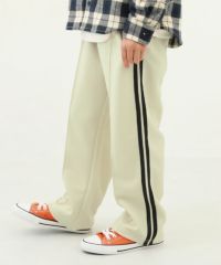 最大5%OFF】【セットアップ可能】サイドライン ワイドパンツ