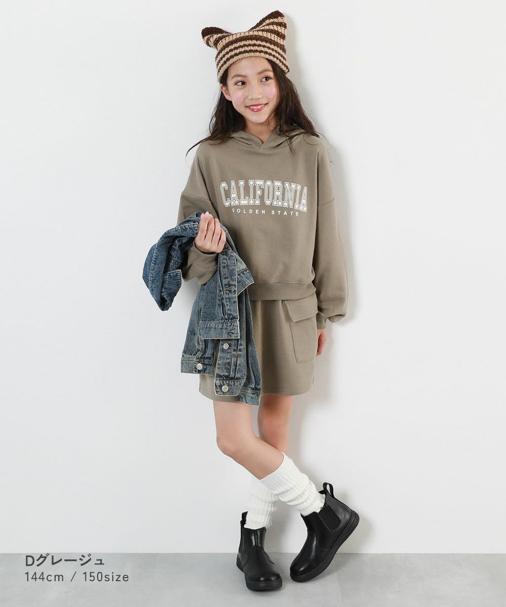 スウェットパーカー&スカート セットアップ(インパンツ付き) | 子供服  