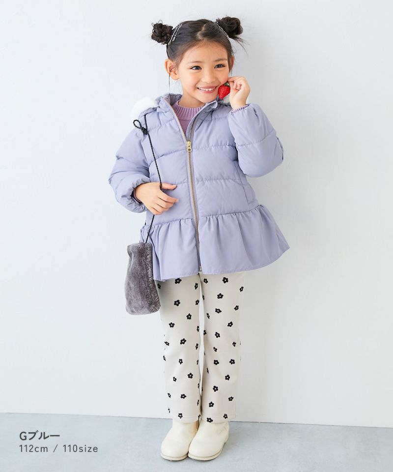 最大23%OFF】洗える ファイバーダウン フードが取り外せる ペプラム