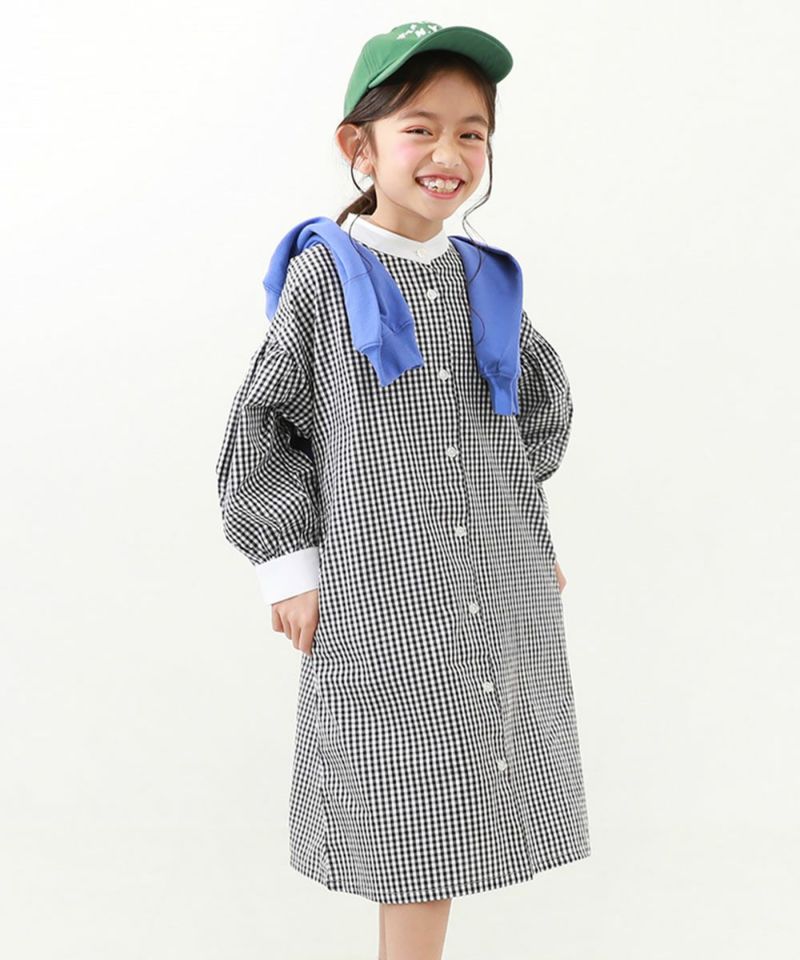 19%OFF】2WAY ボリュームスリーブ ストライプシャツワンピース