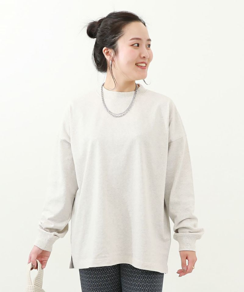 6%OFF】無地 ビッグシルエット 袖リブ 大人 長袖Tシャツ | 子供服の