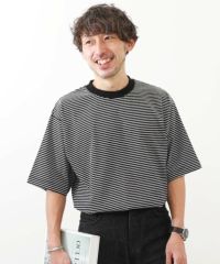 Oblada ボーダービッグシルエットTシャツ v_411187_29.jpg?$itemSlide$