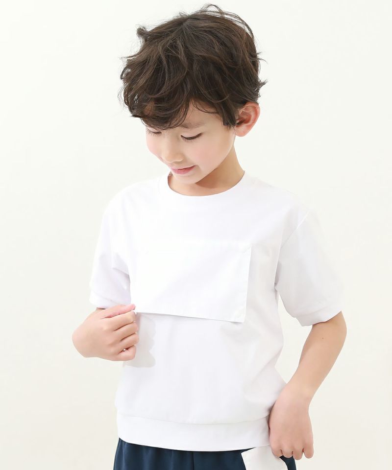 防汚 ゼッケンがホックで付けられる体操服 半袖Tシャツ | 子供服の通販