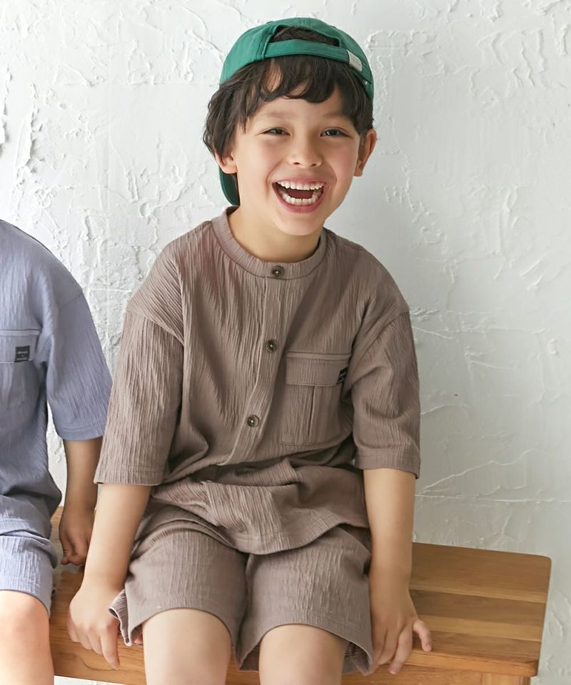 58%OFF】【なつこさんコラボ】防汚 シャーリング天竺 セットアップ | 子供服の通販 デビロック公式サイト