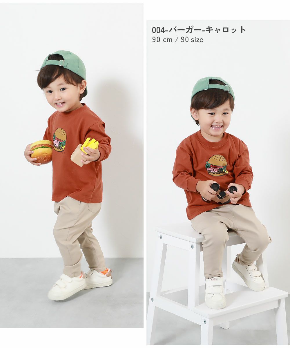 10%OFF】綿100% デビラボ プリント袖リブ 長袖Tシャツ | 子供服の通販 