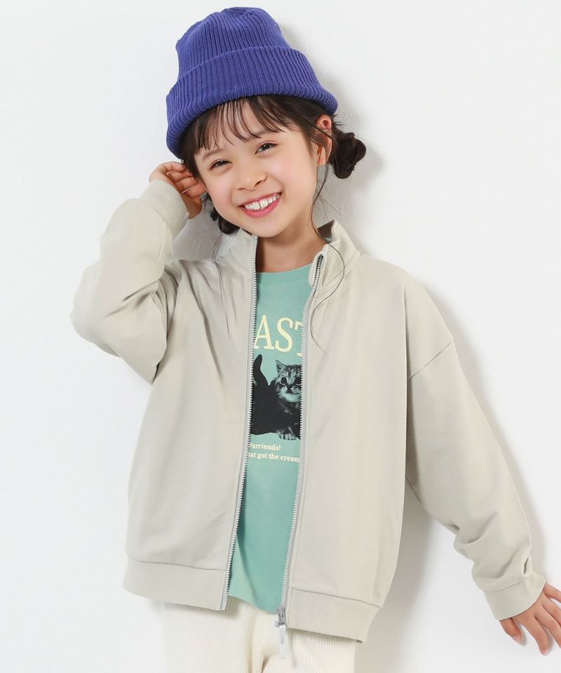 16%OFF】ミニ裏毛 スタンドカラー ジップジャケット | 子供服の 16%OFF】ミニ裏毛 スタンドカラー ジップジャケット | 子供服の