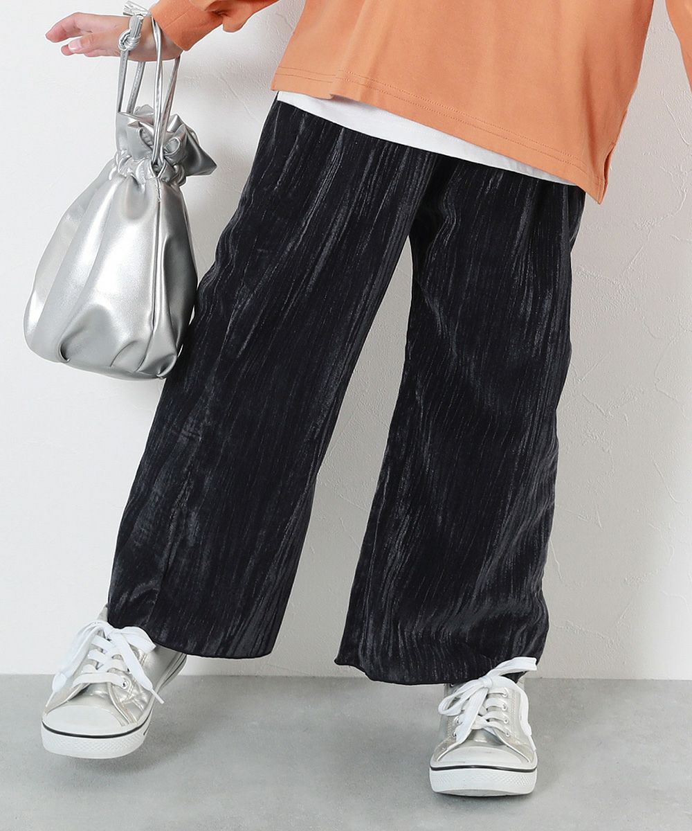 50%OFF】ベロアプリーツ ワイドパンツ | 子供服の通販 デビロック公式 