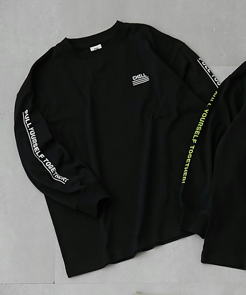 14%OFF】【DANCE】綿100% スーパーBIGシルエット プリント 袖リブ 長袖 