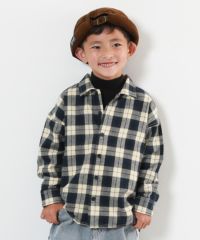 綿100% チェック柄 長袖ネルシャツ | 子供服の通販 デビロック