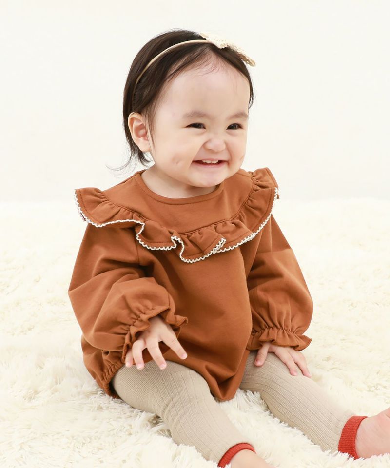 38%OFF】綿100% フリル スウェットロンパース | 子供服の通販