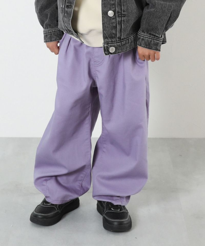 15%OFF】ストレッチツイル ルーズタックパンツ | 子供服の通販