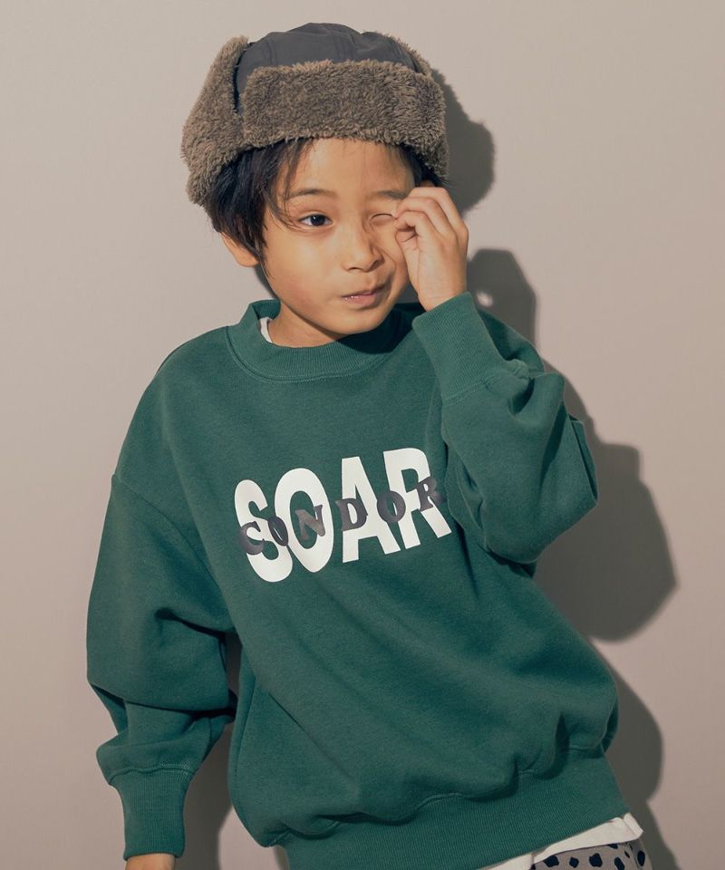 デビラボ プリント 裏起毛 BIGシルエットトレーナー | 子供服の
