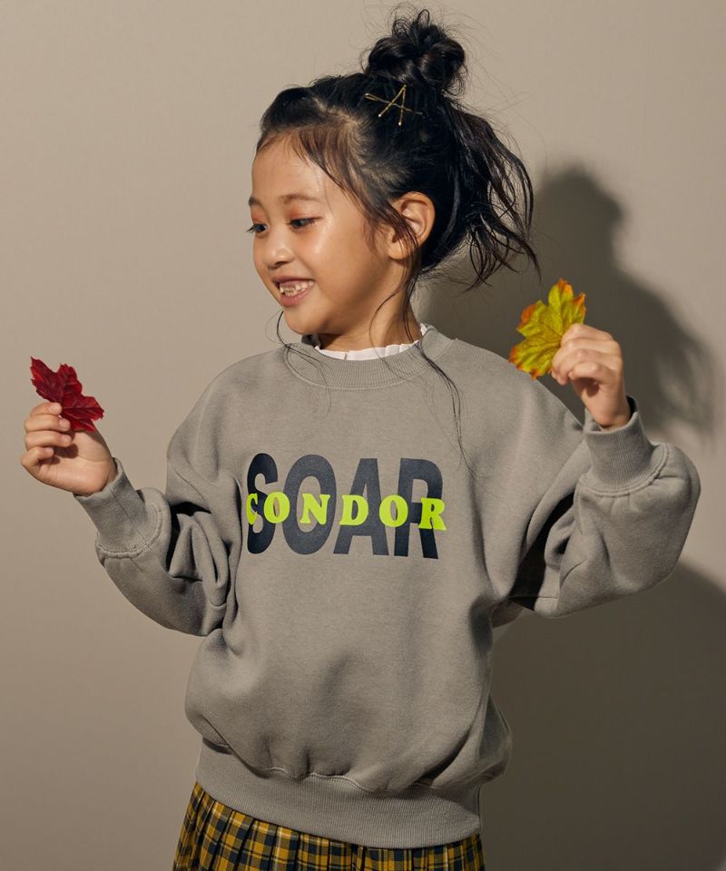 デビラボ プリント 裏起毛 BIGシルエットトレーナー | 子供服の