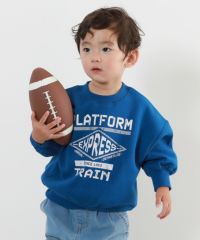 デビラボ プリント 裏起毛 BIGシルエットトレーナー | 子供服の
