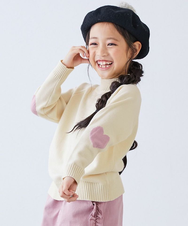 最大29%OFF】洗える チクチクしない素肌ニット ハートデザイン