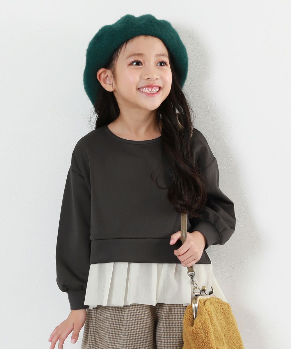 38%OFF】裾異素材切り替え ダンボール プルオーバー | 子供服の通販  