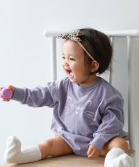 31%OFF】綿100％ デビラボ ガールズ プリント ゆったり 長袖