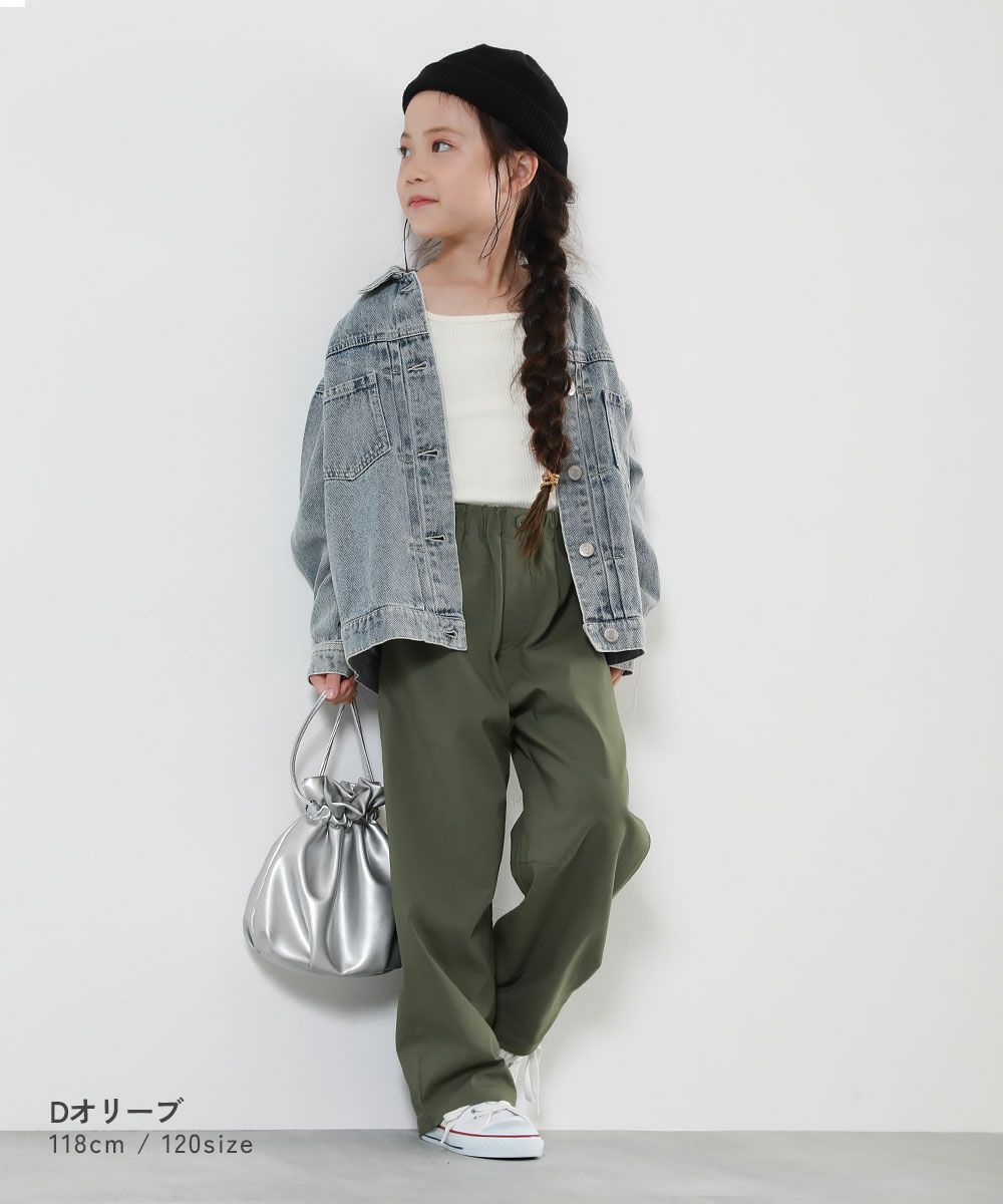 19%OFF】よくばりストレッチ ツイル ワイドストレート パンツ | 子供服 