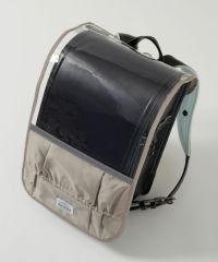 19%OFF】収納できるマチポケット付き 撥水 透明ランドセルカバー