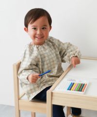 どっちも前 速乾 シワになりにくいスモック | 子供服の通販