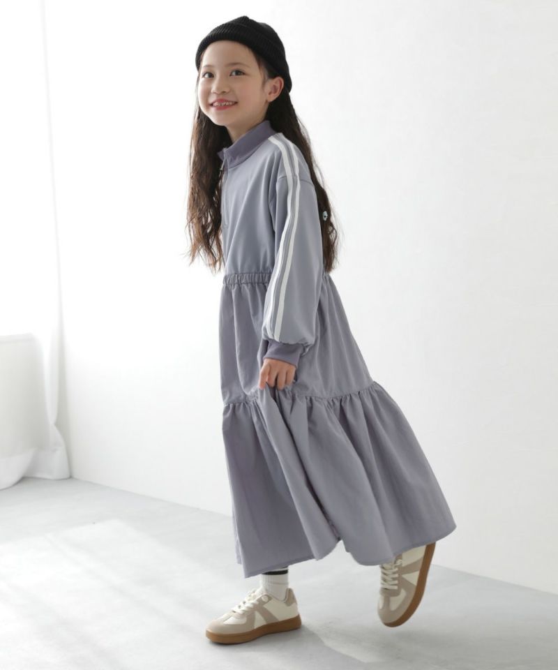 りい 14%OFF】サイドライン ハーフジップ トラック ティアード