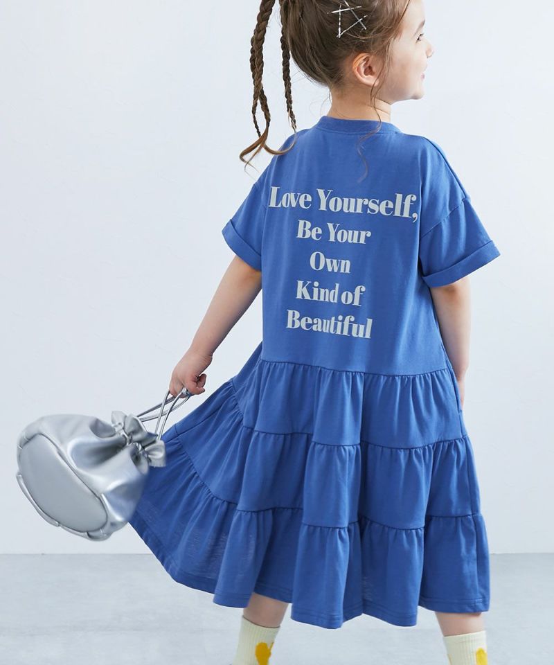 37%OFF】裾ティアード バックプリント ワンピース | 子供服の通販