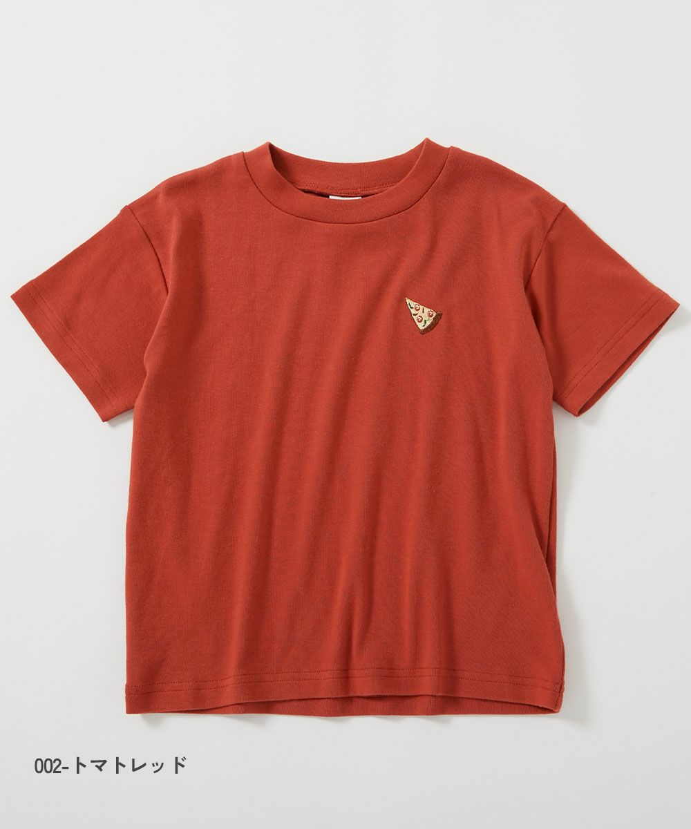 38%OFF】もちもちストレッチ ワンポイント刺繍 半袖Tシャツ