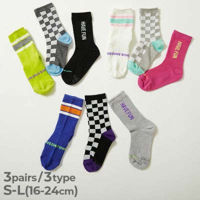 3足セット メッシュ切り替え デザインソックス | 子供服の通販