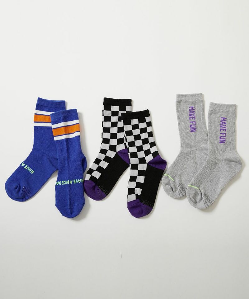 3足セット メッシュ切り替え デザインソックス | 子供服の通販