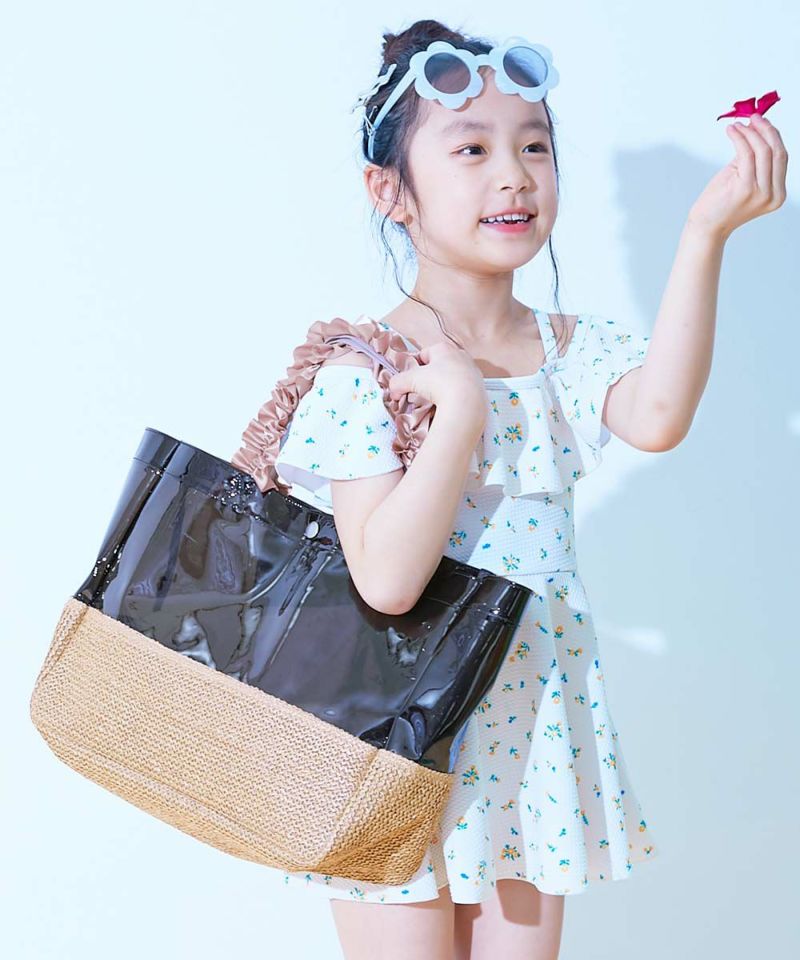 41%OFF】フリルがかわいい ガールズプールバッグ トート | 子供