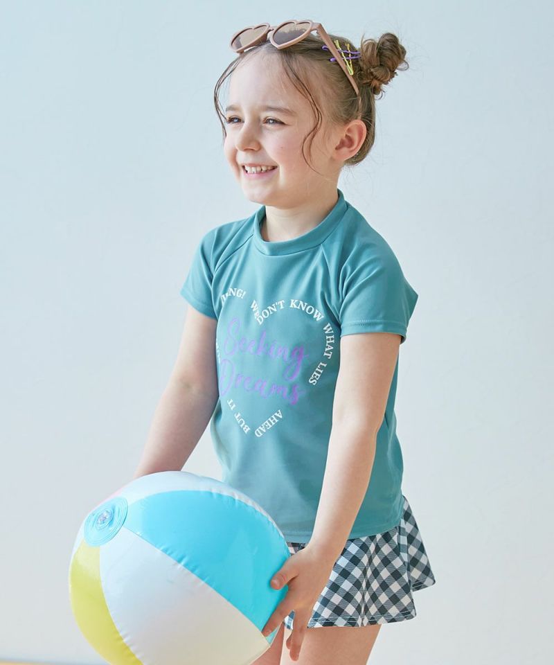 UVカット インナー付き Tシャツ型セットアップ水着 | 子供服の