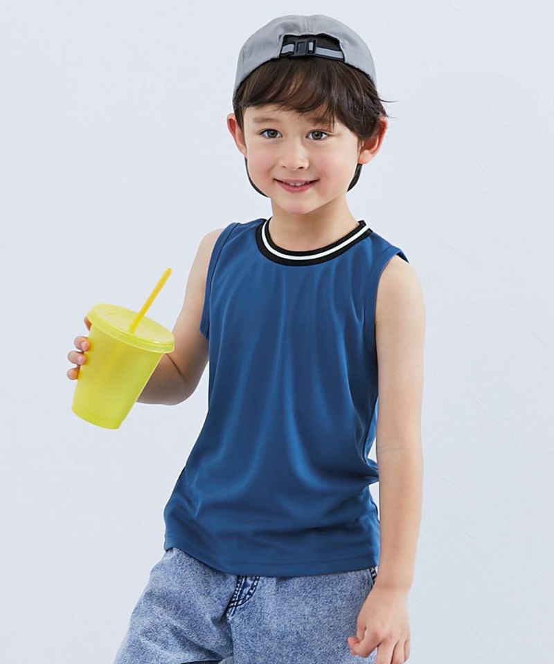 子供用タンクトップ専用 Twin Dimple パット付き タンクトップ インナー 肌着 胸二重