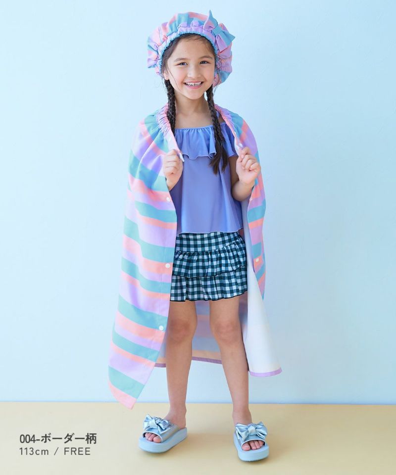 お子様用 ヒオリエ キッズラップタオル ガーゼ スイーツ柄 サーカス柄 電車柄