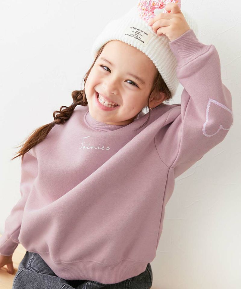 Boo女の子 デビラボ ガールズ プリント BOXシルエット 裏起毛トレーナー | 子供服