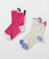 20%OFF】【おーちゃんコラボ】つま先が破れにくいソックス 2足