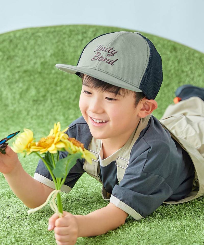 【公式】アクセサリーの激安通販 11%OFF】【おーちゃんコラボ】親子で使える フラットバイザー 帽子