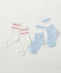 2足セット ガールズデザインソックス | 子供服の通販 デビロック公式サイト 2足セット ガールズデザインソックス | 子供服の通販 デビロック公式サイト